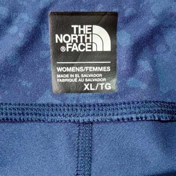 The North Face Women's Blue Printed Activewear Leggings - Size XL - Picture 3 of 4